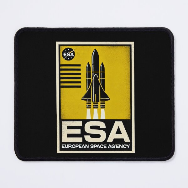 Item preview, European Space Agency Inspired Retro Space Exploration Emblem Design designed and sold by TEEJAMBOREE.