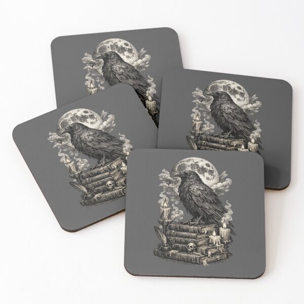 Item preview, Gothic Raven Moon Dark Academia Art designed and sold by Moons Studio.