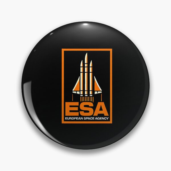 Item preview, European Space Agency Inspired Retro Space Exploration Emblem Design designed and sold by TEEJAMBOREE.
