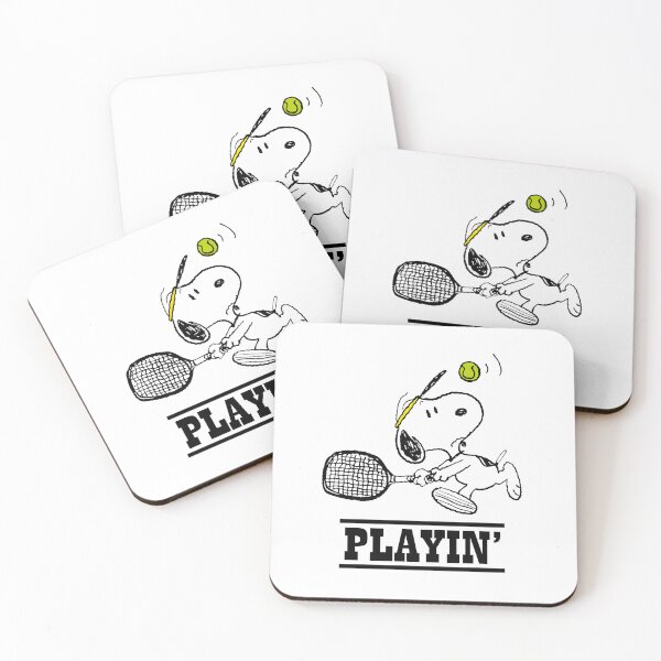 Item preview, Snoopy Playing Tennis designed and sold by Peggy D Schafer.