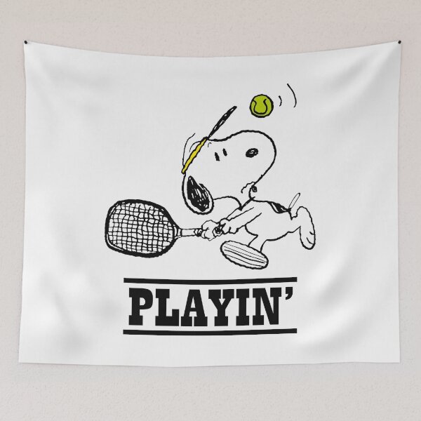 Item preview, Snoopy Playing Tennis designed and sold by Peggy D Schafer.