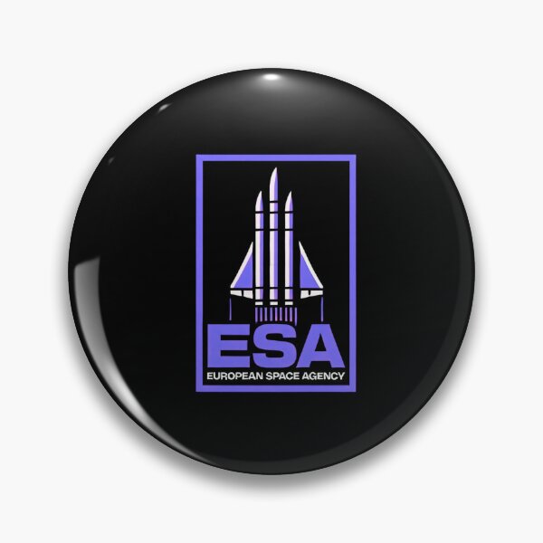 Item preview, European Space Agency Inspired Retro Space Exploration Emblem Design designed and sold by TEEJAMBOREE.