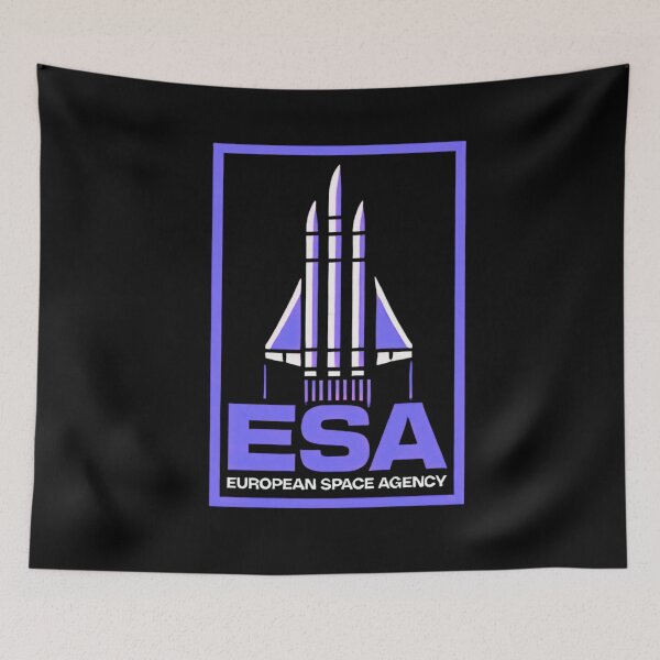 Item preview, European Space Agency Inspired Retro Space Exploration Emblem Design designed and sold by TEEJAMBOREE.