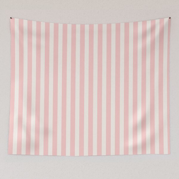 Item preview, Pink and Cream Stripes Retro Geometric Pattern designed and sold by faithinkindness.