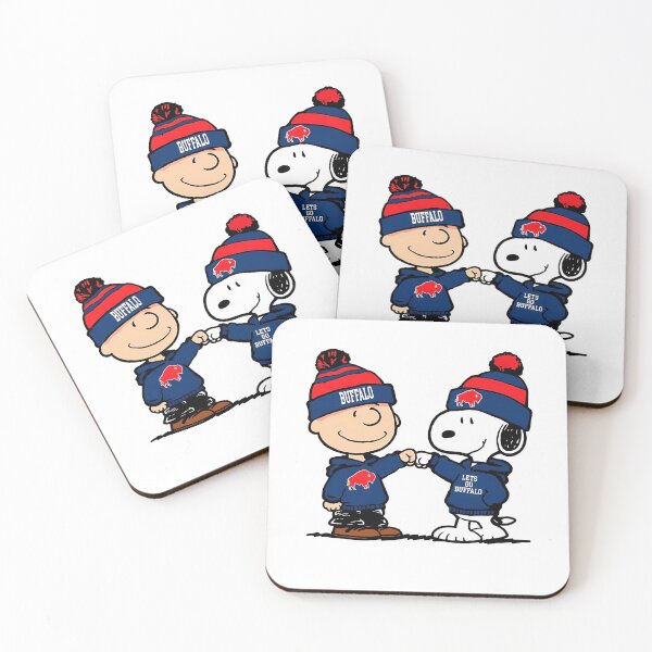 Item preview, Charlie Brown And Snoopy Buffalo Bills Football designed and sold by Peggy D Schafer.