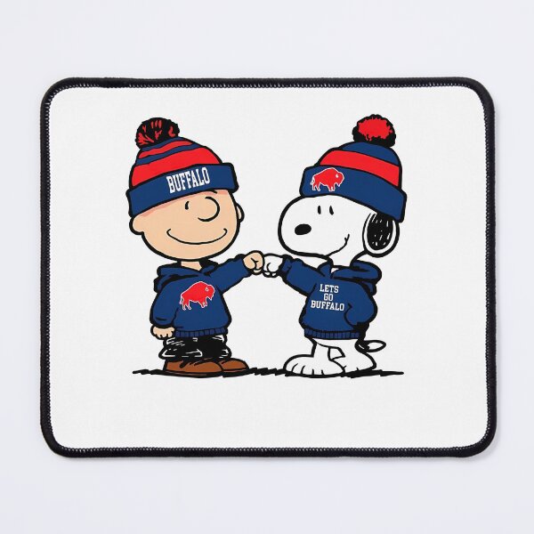 Item preview, Charlie Brown And Snoopy Buffalo Bills Football designed and sold by Peggy D Schafer.