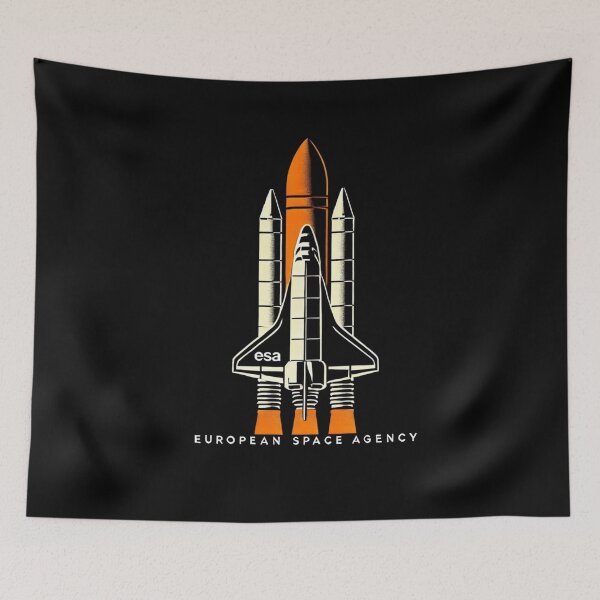 Item preview, European Space Agency Inspired Retro Space Exploration Emblem Design designed and sold by TEEJAMBOREE.