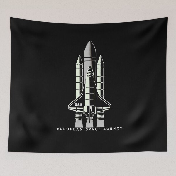 Item preview, European Space Agency Inspired Retro Space Exploration Emblem Design designed and sold by TEEJAMBOREE.