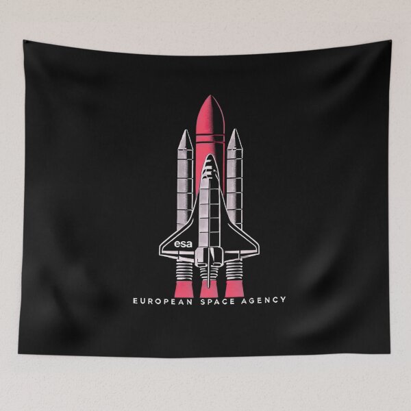 Item preview, European Space Agency Inspired Retro Space Exploration Emblem Design designed and sold by TEEJAMBOREE.