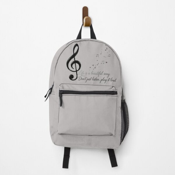 Item preview, Life Is A Beautiful Song - Elegant Treble Clef Music Quote designed and sold by Style-InkPulse.