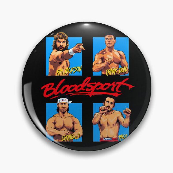 Item preview, Bloodsport Video Game Kumite Fighters designed and sold by darklordpug.