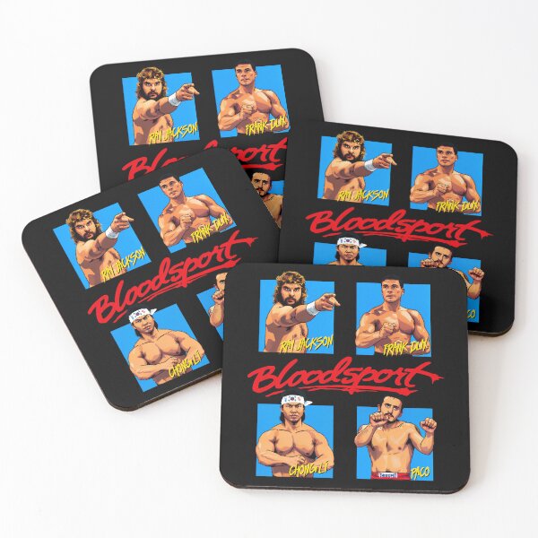 Item preview, Bloodsport Video Game Kumite Fighters designed and sold by darklordpug.