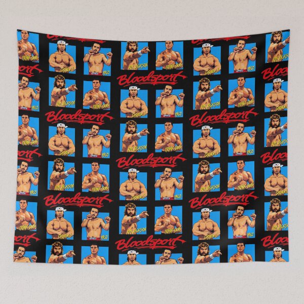 Item preview, Bloodsport Video Game Kumite Fighters designed and sold by darklordpug.