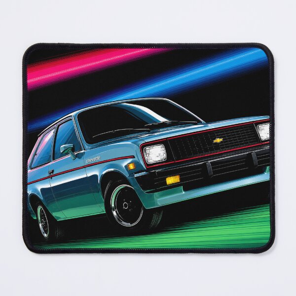 Item preview, Chevrolet Chevette – Neon Retro 1980s Hatchback Art designed and sold by Stinky Lincy's Apparel Company.