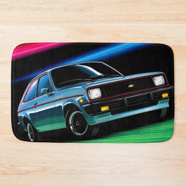 Item preview, Chevrolet Chevette – Neon Retro 1980s Hatchback Art designed and sold by Stinky Lincy's Apparel Company.