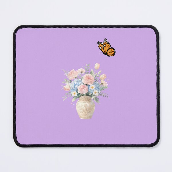 Item preview, Watercolor Floral Bouquet with Monarch Butterfly on Purple designed and sold by carestazafeli.