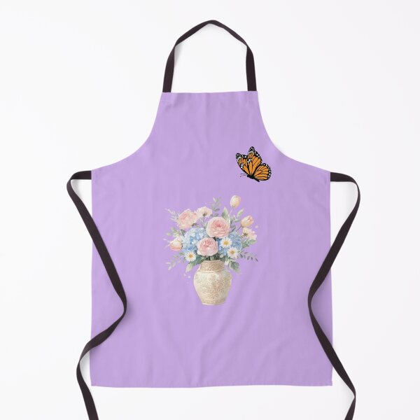 Item preview, Watercolor Floral Bouquet with Monarch Butterfly on Purple  designed and sold by carestazafeli.