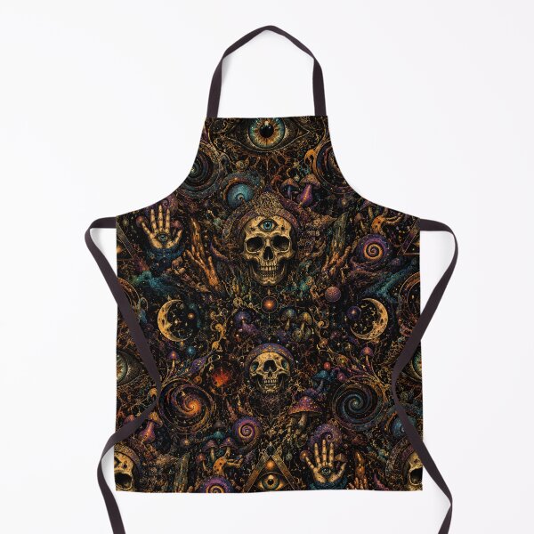 Item preview, Psychedelic Cosmic Skull Vision Pattern designed and sold by BloomOfDesign.