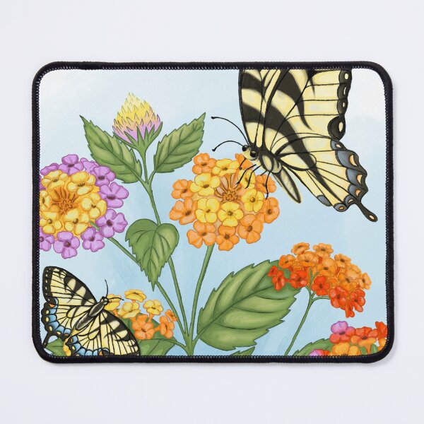 Item preview, Butterfly and Lantana Flower designed and sold by Wisteria Creative Co..