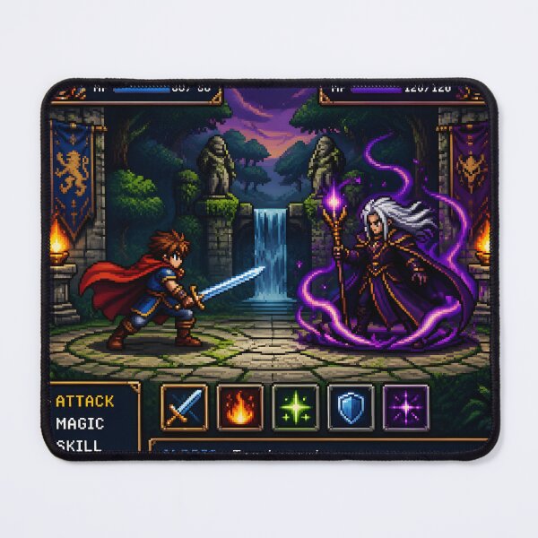 Item preview, Retro Pixel Battle Arena JRPG Fight Scene designed and sold by ThePixelArchive.