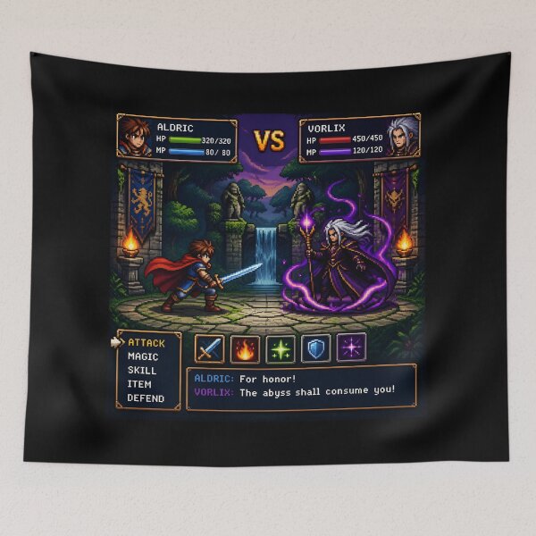 Item preview, Retro Pixel Battle Arena JRPG Fight Scene designed and sold by ThePixelArchive.