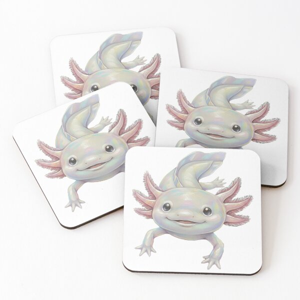 Item preview, Axolotl Iridescent Cute Art designed and sold by GymTanLaundry.