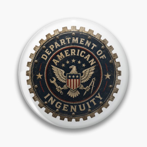 Item preview, Department of American Ingenuity - Patriotic Maker Shirt designed and sold by Drawn-Measured.