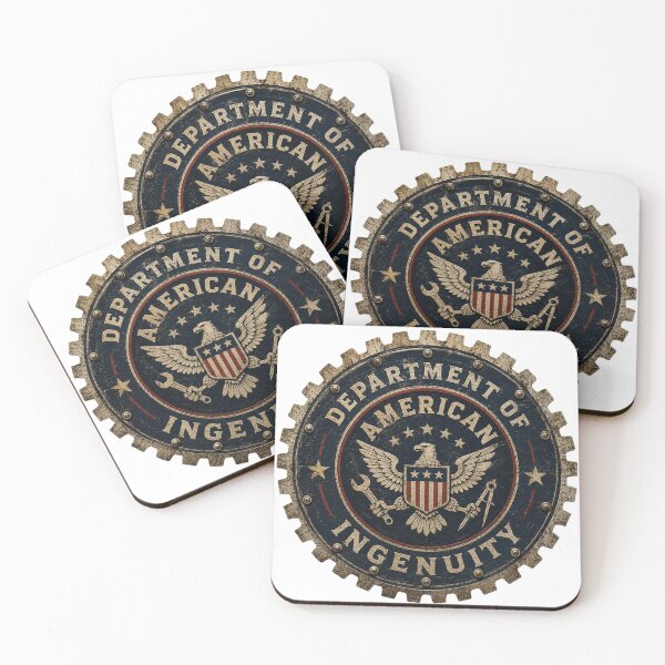 Item preview, Department of American Ingenuity - Patriotic Maker Shirt designed and sold by Drawn-Measured.