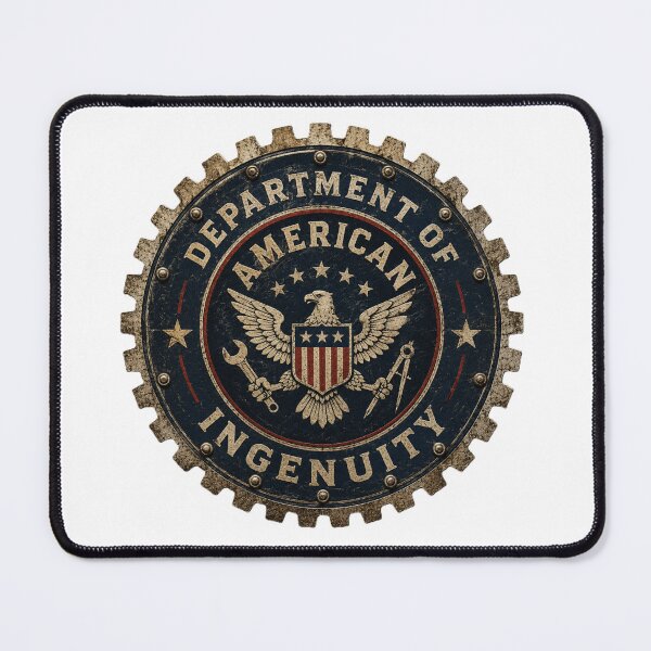 Item preview, Department of American Ingenuity - Patriotic Maker Shirt designed and sold by Drawn-Measured.
