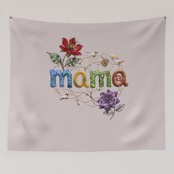 Item preview, Intricate Floral Mixed Media MAMA Design - Steampunk & Mosaic Art designed and sold by Lozarux.