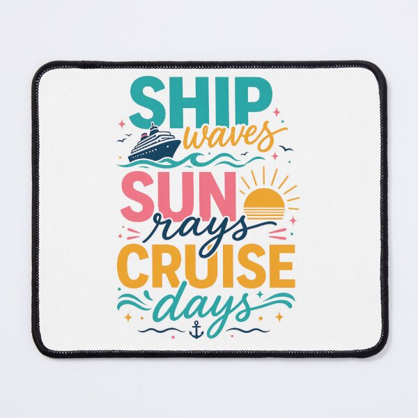 Item preview, Ship Waves, Sun Rays, Cruise Days designed and sold by chicdeboutique.