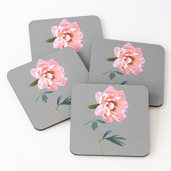 Item preview, Pink peony flower sideways designed and sold by KRFNatureGifts.