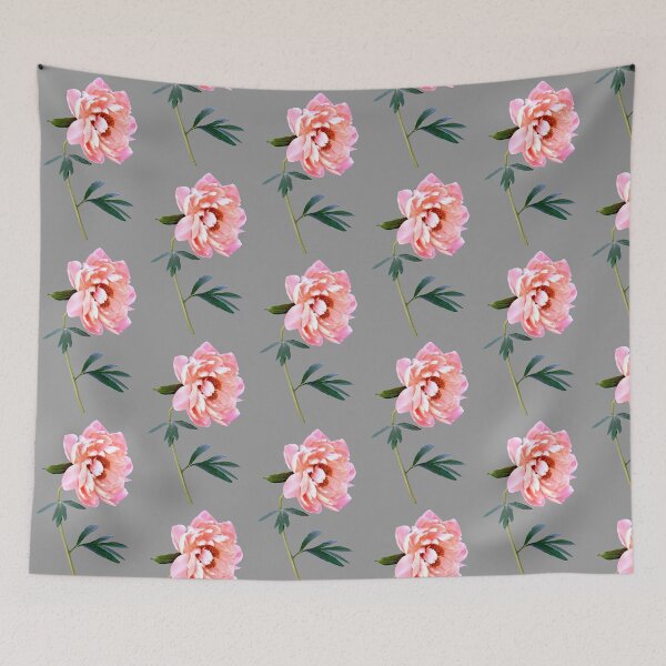 Item preview, Pink peony flower sideways designed and sold by KRFNatureGifts.