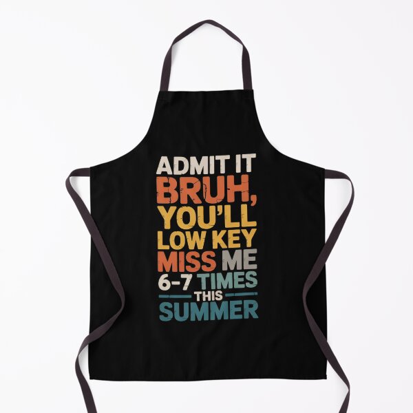 Item preview, Admit It Bruh You’ll Miss Me 6-7 Times This Summer Funny Retro Sunset designed and sold by Zizo-DR44.
