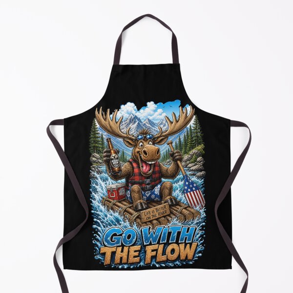 Item preview, Go With The Flow Moose Adventure designed and sold by FREENATION2026.