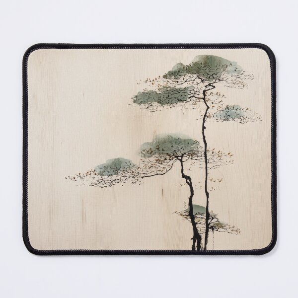 Item preview, Wabisabi and japandi inspired abstract sage tree art designed and sold by filigreedigital.