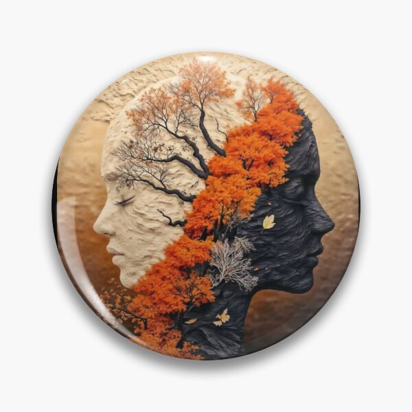 Artikelvorschau, Autumn Minds – Surrealistischer Baum mit zwei Gesichtern entworfen und verkauft von Silence has weight.