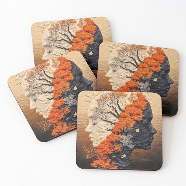 Item preview, Autumn Minds - Dual Face Surreal Tree Ar designed and sold by Silence has weight.