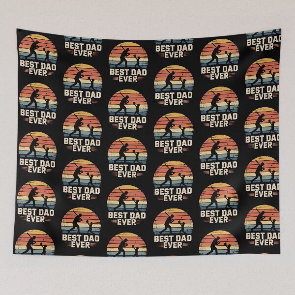 Item preview, Retro Baseball Field Dad Life Design designed and sold by QuiteOrbit.