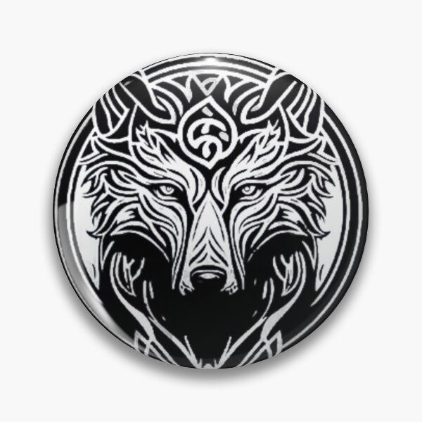 Item preview, Great Wolf Spirit of Destiny | Norse Scandinavian Viking Wolf Illustration designed and sold by Based History.