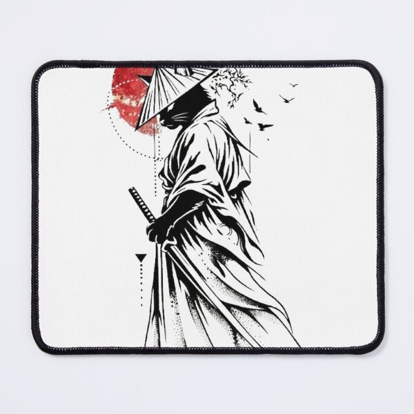 Item preview, Japanese Samurai Cat Dark Aesthetic Red Sun designed and sold by WelLarsDigitals.