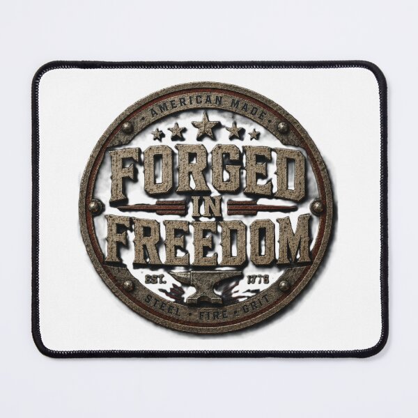 Item preview, Forged in Freedom American Made - Patriotic Pride Shirt designed and sold by Drawn-Measured.