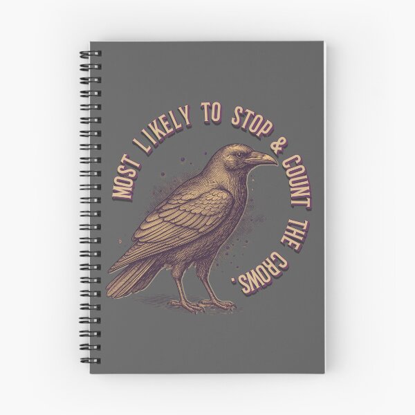 Item preview, Crow Art Most Likely to Stop and Count the Crows  designed and sold by pulse_retail.