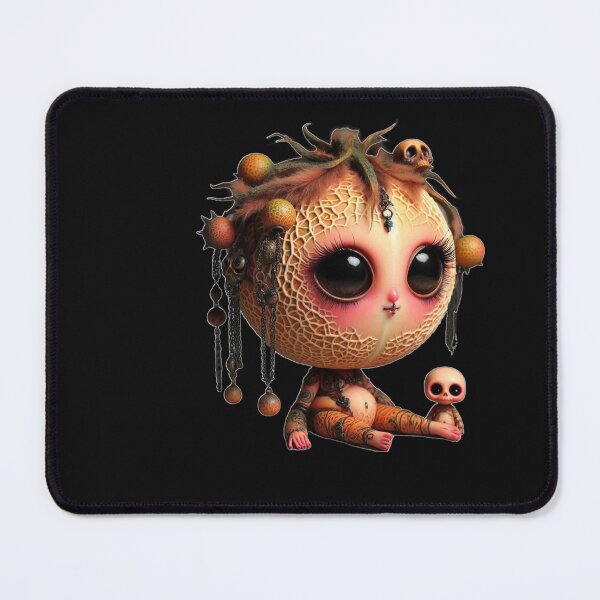Item preview, Goth Cantaloupe Melon - Creepy Cute Fruits Collection #10 designed and sold by LujziWorld.