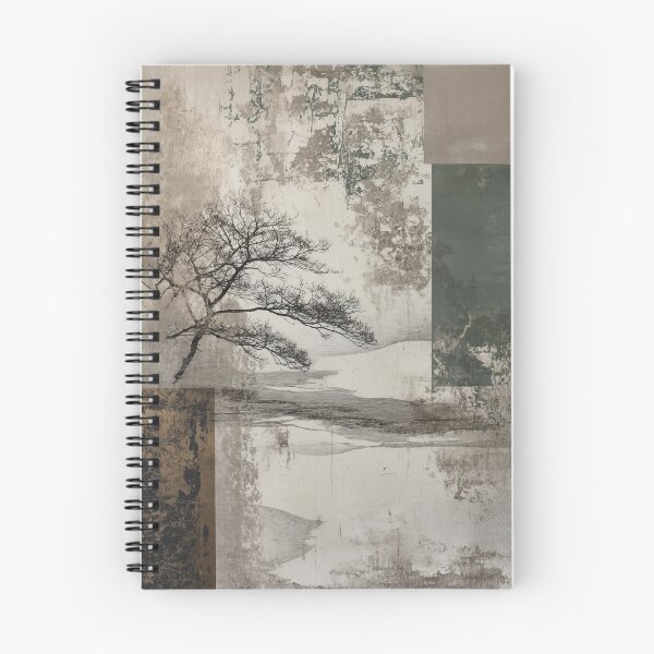 Item preview, Wabi sabi and japandi inspired abstract geometric art with tree designed and sold by filigreedigital.