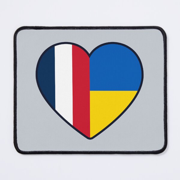 Item preview, France Ukraine | 2 Nations 1 Heart designed and sold by sublimesun.