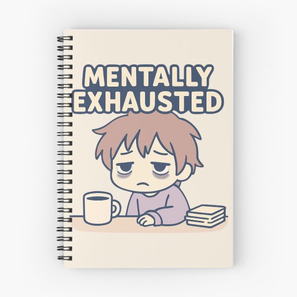 Item preview, Mentally Exhausted | Cute Kawaii Coffee Chibi designed and sold by Noxivora.