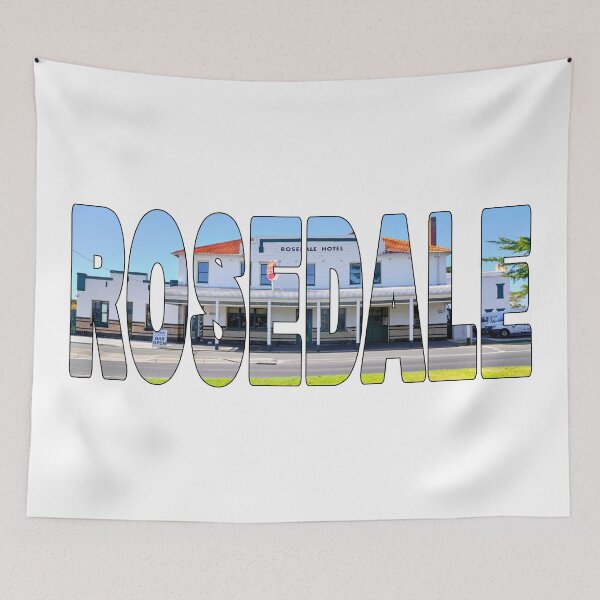 Item preview, ROSEDALE - Victoria Gippsland Historic Hotel Pub on a Sunny Day designed and sold by Adam Gormley.