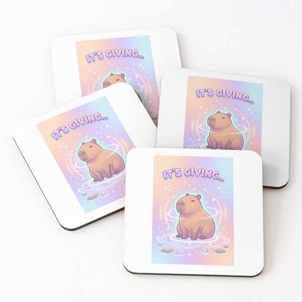 Item preview, Capybara "It's Giving" Design designed and sold by Softbear Atelier.