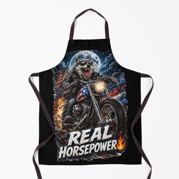 Item preview, Real Horsepower Biker Wolf designed and sold by FREENATION2026.